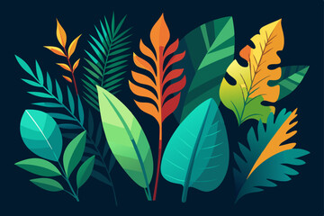Fototapeta premium autumn leaves vector