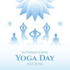 Vector International Yoga Day Event Celebration Design