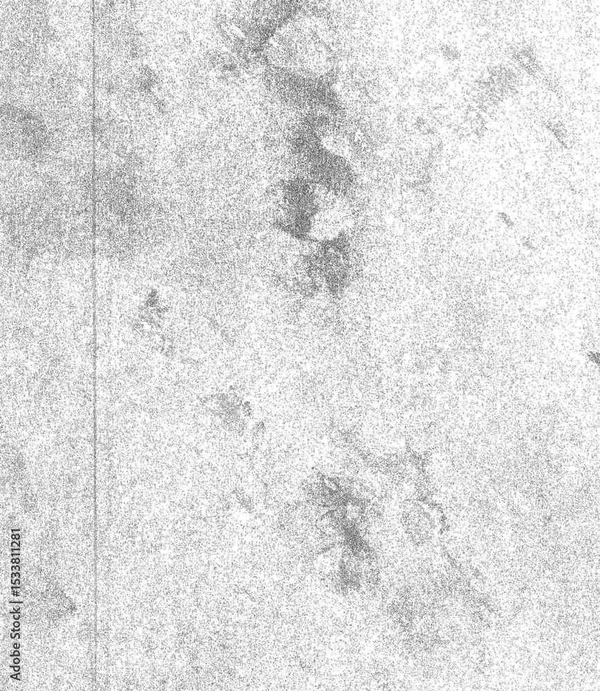 Poster grainy monochrome texture with light scratches and marks.