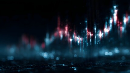 Digital energy trading screen displaying holographic price graph
