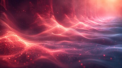 Mystical Waves of Light and Energy in Captivating, Abstract 3D Rendering and Design