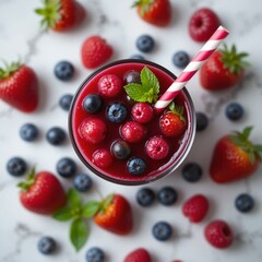 Fresh berry juice