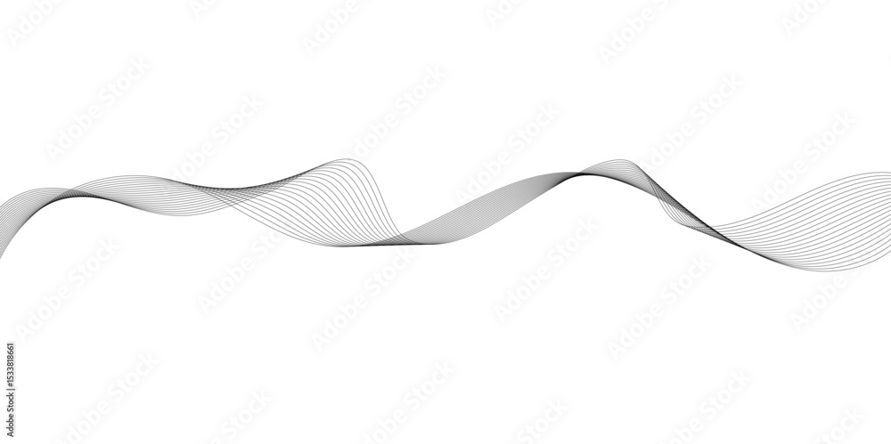 Aufkleber abstract white and black wavy lines and geometric design and modern background. abstract vector back