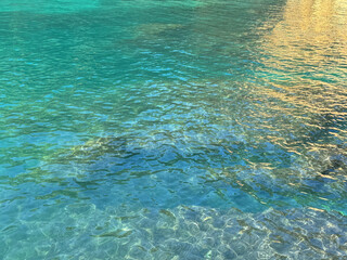 Blue clear water of Adriatic sea 
