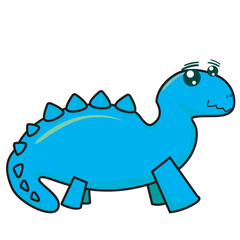 cute dino illustration clip art