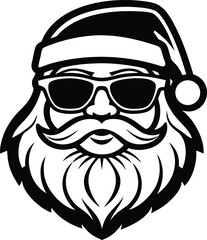 Cool Santa Silhouette