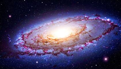 Obraz premium Shining Cosmic Galaxy, Dynamic Space Image