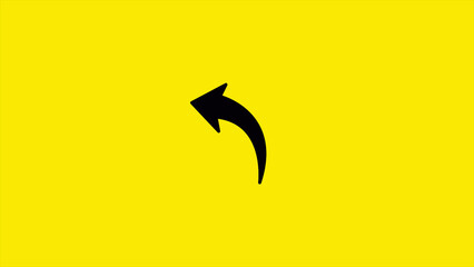 Bent arrow. Arrow points from bottom to right.