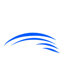 Obraz premium Blue Wind Line