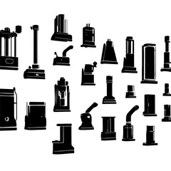 Fototapeta premium Machine silhouette vector design