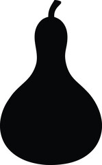 Silhouette Of A Squash Or Gourd - Premium Design Element