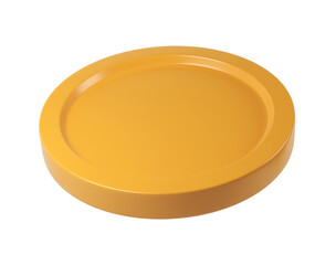 3d render icon Gold coin rotating against a transparent background, symbolizing finance and investment concepts while emphasizing wealth and prosperity