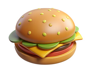 3D Hamburger Menu Icon - Modern Navigation Symbol Rendering for Websites & Apps Isolated on Transparent