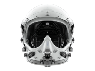 Advanced astronaut helmet futuristic space exploration design, Isolated On Transparent Background