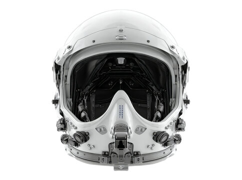 Advanced astronaut helmet futuristic space exploration design, Isolated On Transparent Background