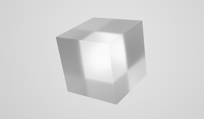 3d render, abstract background, square, transparent, modern wallpaper