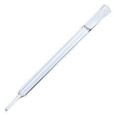 Glass pipette laboratory tool isolated on transparent background