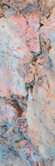 Detail shot of arid and eroded rocks showing cracked stones and rustic textures.Perfect for cinematic backdrops, fantasy landscapes, and environmental concept