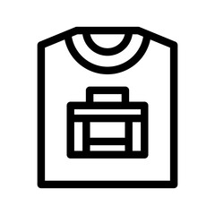 Tshirt Icon Vector Symbol Design Illustration