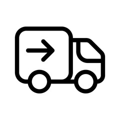 Delivery Truck Icon Vector Symbol Design Illustration