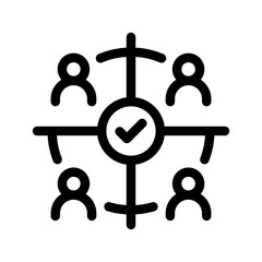 Consensus Icon Vector Symbol Design Illustration