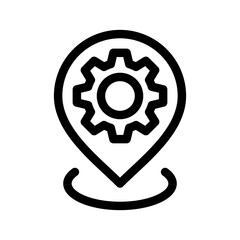 Localization Icon Vector Symbol Design Illustration