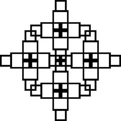 black and white pixel heart pixel crossword technology bar label cumputer pattern game puzzle.