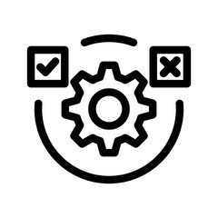 Decision Icon Vector Symbol Design Illustration