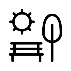Park Icon Vector Symbol Design Illustration