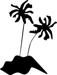vector illustration of a palm tree plam summer sun plam free travel water flower coconut paradise beach .
