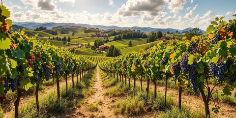 Charming Vineyard Landscape at Roxyann Winery
