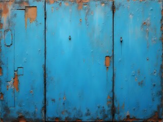 rusty metal door