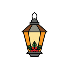lantern on a white background