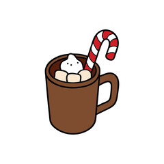 cup of coffee with chocolate