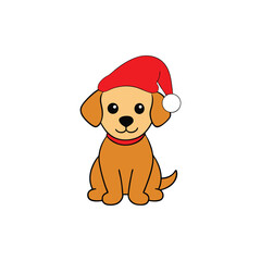 dog with christmas ball