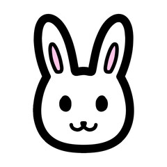 手描きのうさぎのキャラクターのイラスト