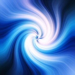 Fototapeta premium Abstract Swirling Galaxy Blue and White Vortex