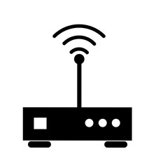 wireless router vector on white background