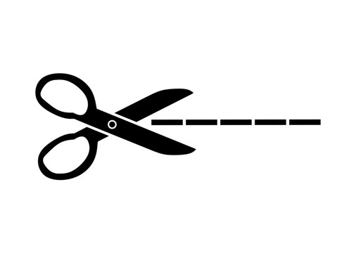 cut icon. vector scissor icon with trendy design