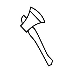 Axe thinline icon , vector, pixel perfect, illustrator file 
