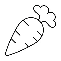 Carrot thinline icon , vector, pixel perfect, illustrator file 
