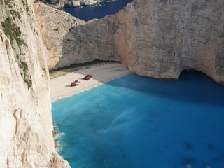 Iconic Navagio Beach with shipwreck and turquoise waters, Zakynthos, Greece