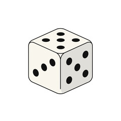 A close-up view of a pair of dice showing various numbers, ideal for games or gambling