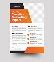 
a bundle of 5 templates of a5 flyer, Flyer template layout design. Corporate creative colorful business flyer template.	
