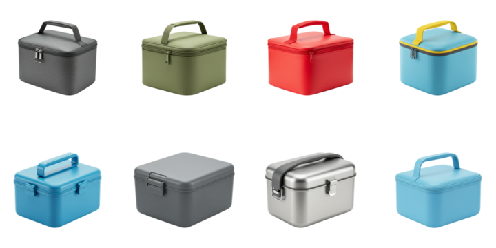 Colorful Stylish Carry Boxes: Set of 8 small carry boxes for diverse using and storage.