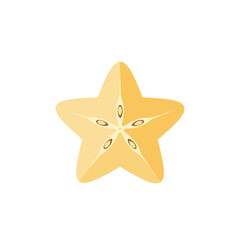 A vibrant starfish illustration on a clean white background, ideal for marine-themed designs