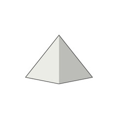Minimalist geometric design featuring a stylized triangle in neutral tones