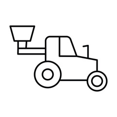 Seed Drill thinline icon , vector, pixel perfect, illustrator file 
