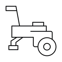 Soil Cultivator thinline icon , vector, pixel perfect, illustrator file 
