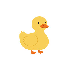Fototapeta premium A cheerful yellow rubber duck floating on water, evoking a playful atmosphere